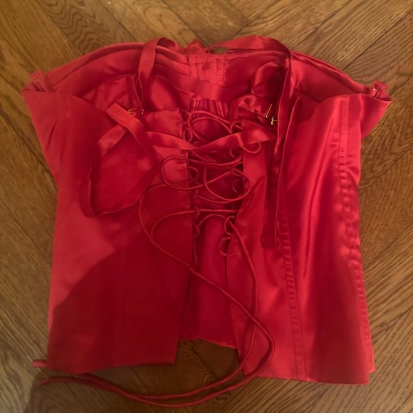 Idah Red Bustier Top - Picture 5 of 6